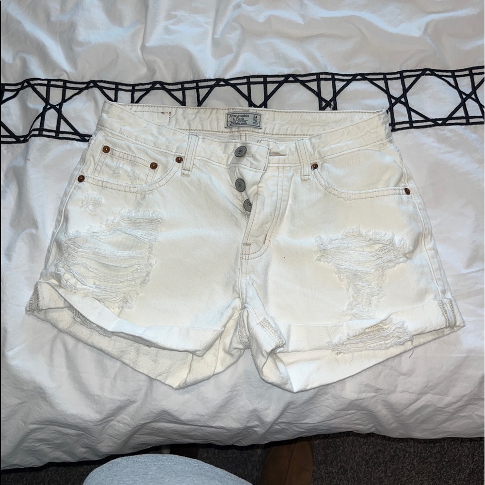 Abercrombie White Shorts